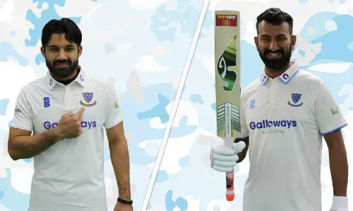 मोहम्मद रिज़वान और चेतेश्वर पुजारा मोहम्मद रिज़वान और चेतेश्वर पुजारा