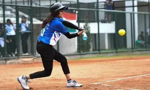Indian women softball player