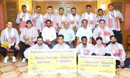 Indian badminton team thomas cup Indian badminton team thomas cup