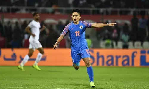 सुनील छेत्री की हुई वापसी, जोर्डन के खिलाफ उतरेंगे मैदान में सुनील छेत्री की हुई वापसी, जोर्डन के खिलाफ उतरेंगे मैदान में