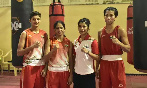 women boxing team cwg women boxing team cwg