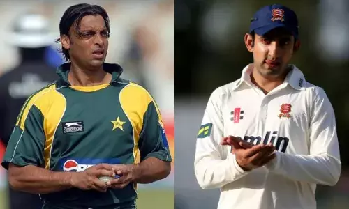 Shoaib Akhtar and Gautam Gambhir Shoaib Akhtar and Gautam Gambhir