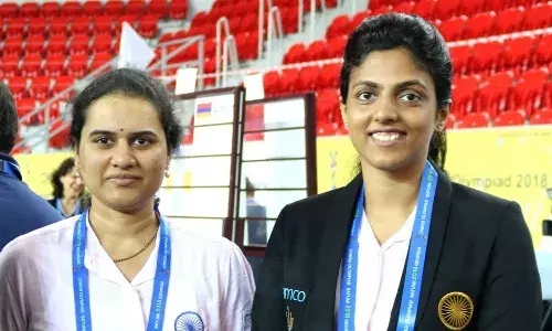 Koneru Humpy and Harika Dronavalli