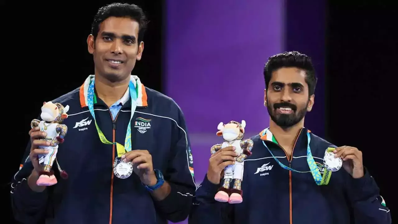 Commonwealth Games 2022: टेबल टेनिस की पुरुष युगल स्पर्धा में शरथ-साथियान की जोड़ी ने जीता रजत पदक