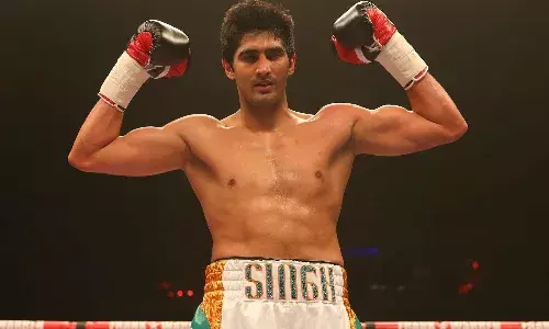 रिंग में वापसी को तैयार भारतीय मुक्केबाज विजेंदर सिंह, 17 अगस्त को खेलेंगे मुकाबला रिंग में वापसी को तैयार भारतीय मुक्केबाज विजेंदर सिंह, 17 अगस्त को खेलेंगे मुकाबला