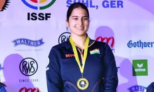 निशानेबाजी चयन ट्रायल्स की  25 मीटर पिस्टल प्रतियोगिता में रिदम सांगवान ने हासिल की जीत