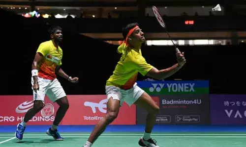 BWF World Championships: सात्विक-चिराग की जोड़ी ने सेमीफाइनल मुकाबला हारकर जीता कांस्य, पुरुष युगल स्पर्धा में भारत को मिला पहला पदक BWF World Championships: सात्विक-चिराग की जोड़ी ने सेमीफाइनल मुकाबला हारकर जीता कांस्य, पुरुष युगल स्पर्धा में भारत को मिला पहला पदक