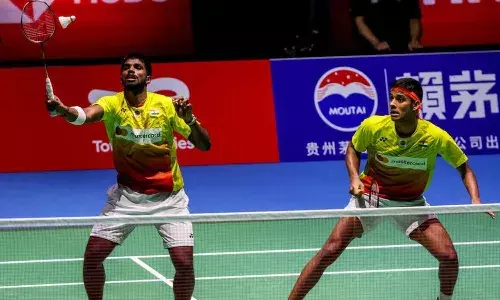 विश्व बैडमिंटन चैंपियनशिप के सेमीफाइनल मुकाबले में मिली हार के बाद सात्विकसाईराज ने अपने भाग्य को ठहराया दोषी विश्व बैडमिंटन चैंपियनशिप के सेमीफाइनल मुकाबले में मिली हार के बाद सात्विकसाईराज ने अपने भाग्य को ठहराया दोषी