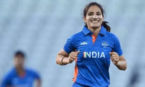 ICC T20 Ranking: ताज़ा टी20 रैंकिंग में रेणुका सिंह को 5 पायदान का फायदा, दीप्ति शर्मा 7वें स्थान पर बरकरार ICC T20 Ranking: ताज़ा टी20 रैंकिंग में रेणुका सिंह को 5 पायदान का फायदा, दीप्ति शर्मा 7वें स्थान पर बरकरार