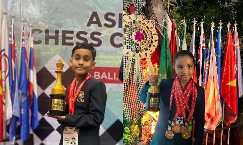 एशियन यूथ शतरंज में भारत के 10 साल के माधवेंद्र और 8 वर्ष की चारवी ने जीता स्वर्ण