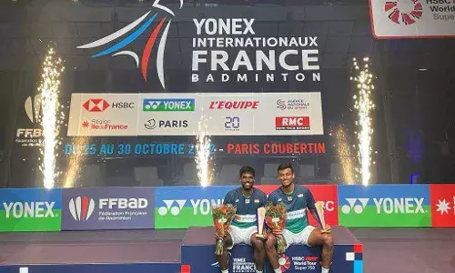French Open: सात्विक-चिराग ने रचा इतिहास, ताइवान के याओ-यांग को हराकर जीता फ्रेंच ओपन French Open: सात्विक-चिराग ने रचा इतिहास, ताइवान के याओ-यांग को हराकर जीता फ्रेंच ओपन