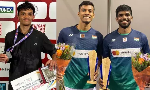 Sankar Muthusamy Subramanian, Satwiksairaj Rankireddy and Chirag Shetty