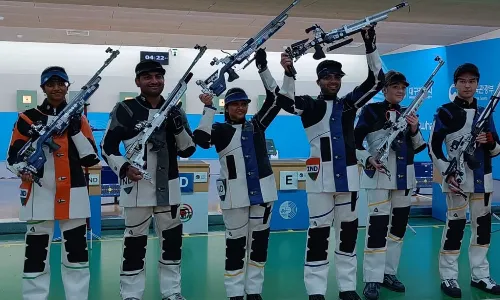अर्जुन बबुता और मेहुली घोष ने एशियाई एयरगन चैम्पियनशिप में मिश्रित टीम राइफल स्वर्ण जीता