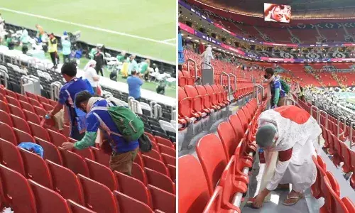 Watch Video: मैच के बाद कचरा साफ करते दिखे जापानी प्रशंसक, वायरल हुआ वीडियो
