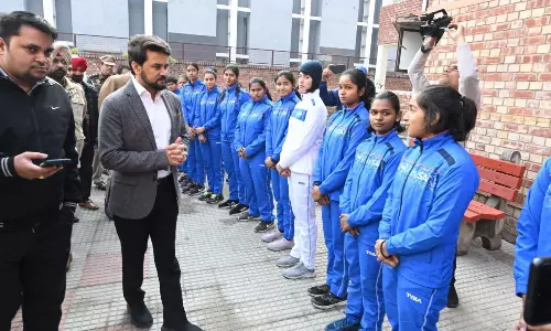 खेल मंत्री अनुराग ठाकुर ने किया साइ पटियाला केन्द्र में बने नए छात्रावास का उद्घाटन खेल मंत्री अनुराग ठाकुर ने किया साइ पटियाला केन्द्र में बने नए छात्रावास का उद्घाटन