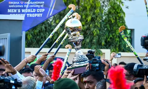 हॉकी पुरुष विश्व कप 2023 की ट्रॉफी भुवनेश्वर पहुंची