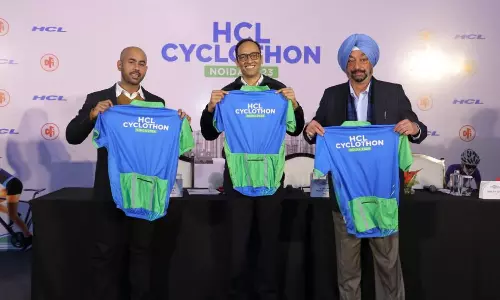 एचसीएल ने अपने पहले साइकलिंग अभियान एचसीएल साइक्लोथॉन की घोषणा की एचसीएल ने अपने पहले साइकलिंग अभियान एचसीएल साइक्लोथॉन की घोषणा की