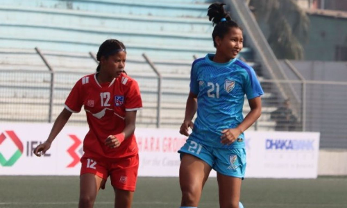 सैफ अंडर-20 फुटबॉल चैंपियनशिप: भारतीय महिला टीम को नेपाल ने 1-3 से हराया सैफ अंडर-20 फुटबॉल चैंपियनशिप: भारतीय महिला टीम को नेपाल ने 1-3 से हराया