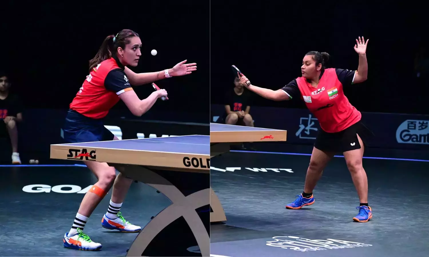 manika and sutritha table tennis