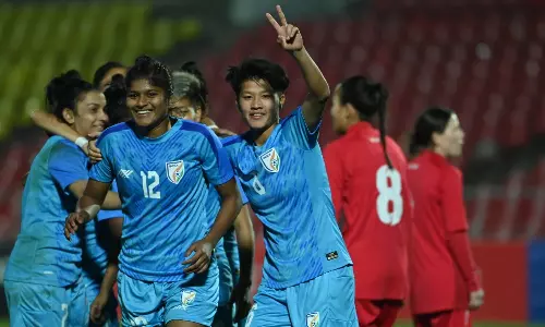 AFC Womens Olympic Qualifier: भारत ने पहले मैच में किर्गिज़ गणराज्य को 5-0 से रौंदा AFC Womens Olympic Qualifier: भारत ने पहले मैच में किर्गिज़ गणराज्य को 5-0 से रौंदा