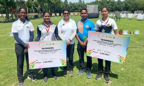खेलो इंडिया महिला तीरंदाजी रैंकिंग टूर्नामेंट में दीप्ति कुमारी ने हासिल किया पहला स्थान, जीते 5 लाख रुपए