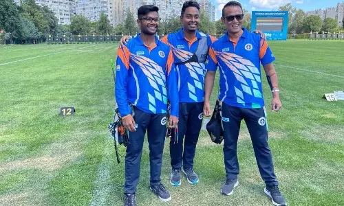 Indian men recurve team