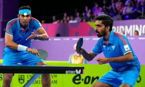 Sharath Kamal and G Sathiyan