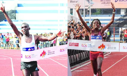 Nicholas Kimeli and Irene Cheptai