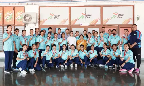 भारतीय खेल प्राधिकरण ने मास्को वुशु स्टार्स चैम्पियनशिप के 17 पदक विजेताओं को सम्मानित किया