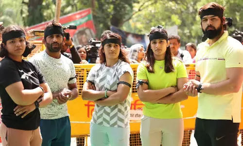 Wrestlers Protest: जंतर मंतर पर पहलवानों ने मनाया ‘ब्लैक डे’ Wrestlers Protest: जंतर मंतर पर पहलवानों ने मनाया ‘ब्लैक डे’