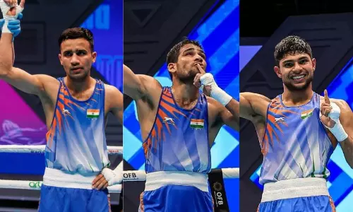 Deepak, Hussamuddin, and Nishant Boxing Deepak, Hussamuddin, and Nishant Boxing